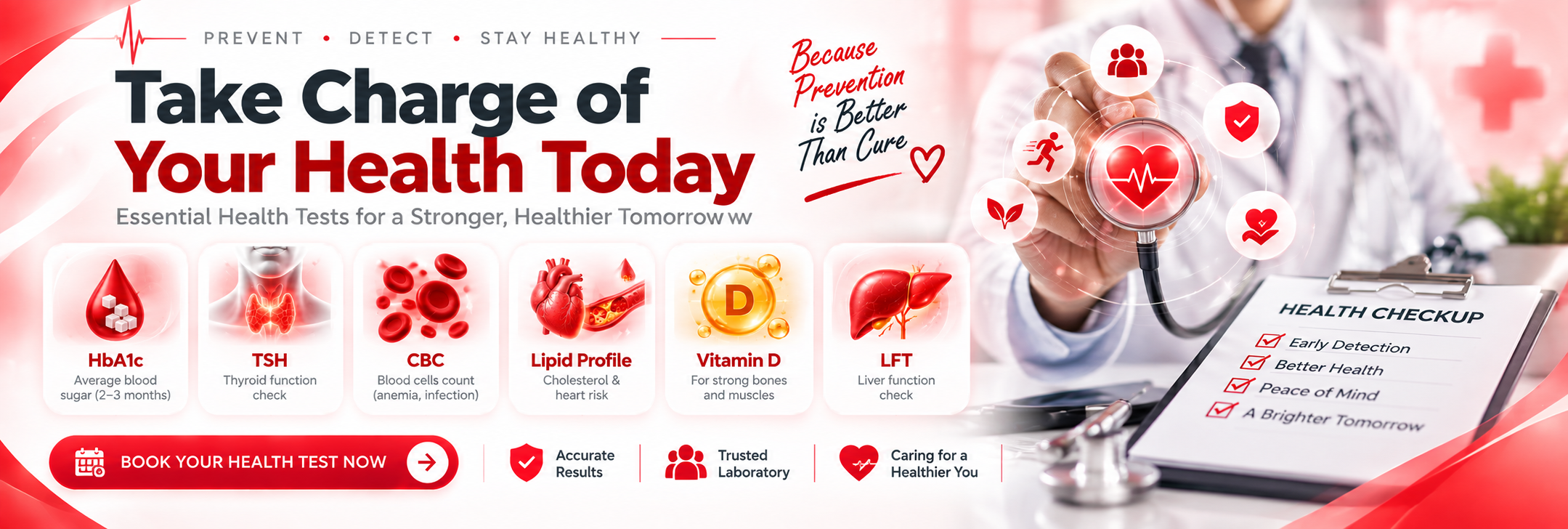 Take charge of your health with preventive health tests